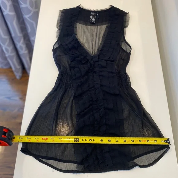 GUESS Sheer Top - Size S - Picture 3 of 10